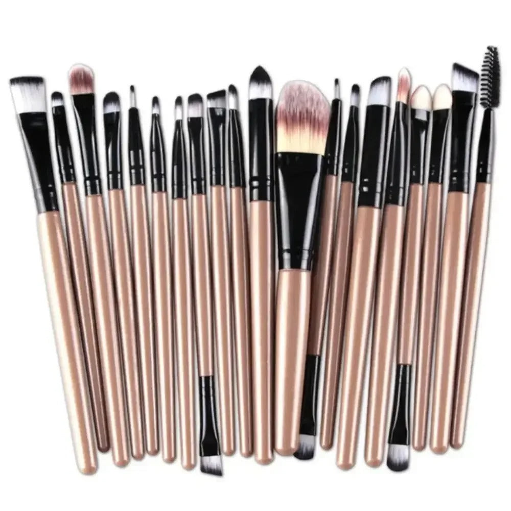 20-Piece Professional Eye Makeup Brush Set – Eyeshadow, Blending & Eyeliner Brushes with Soft Bristles