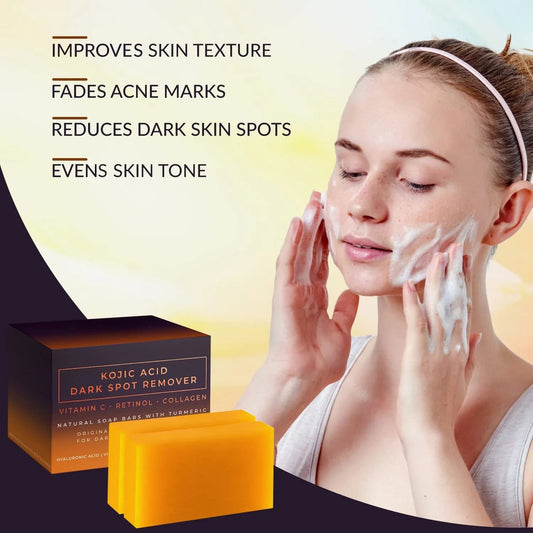 Dark Spot Remover Soap – Brightening & Whitening Bar with Vitamin C, Retinol & Collagen