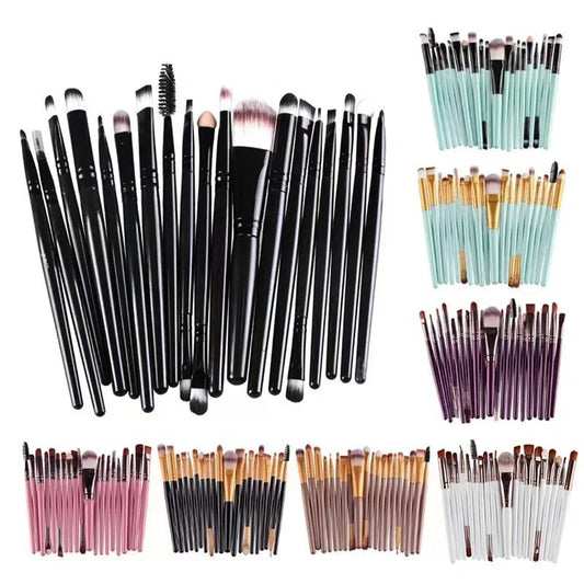 20-Piece Professional Eye Makeup Brush Set – Eyeshadow, Blending & Eyeliner Brushes with Soft Bristles
