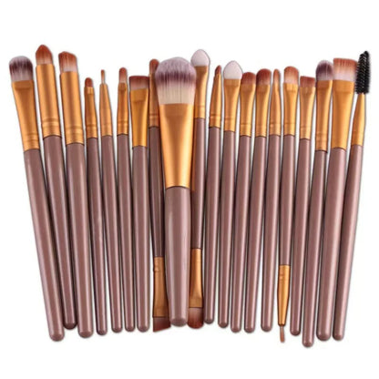 20-Piece Professional Eye Makeup Brush Set – Eyeshadow, Blending & Eyeliner Brushes with Soft Bristles