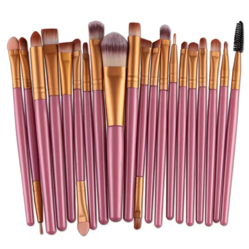 20-Piece Professional Eye Makeup Brush Set – Eyeshadow, Blending & Eyeliner Brushes with Soft Bristles