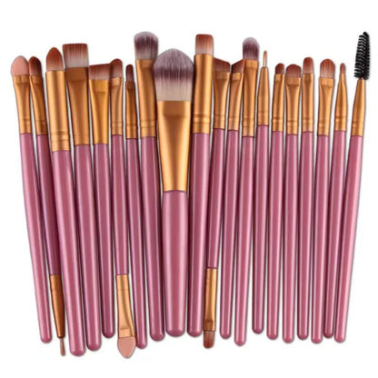 20-Piece Professional Eye Makeup Brush Set – Eyeshadow, Blending & Eyeliner Brushes with Soft Bristles
