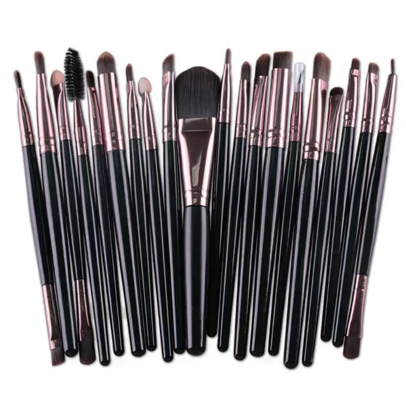 20-Piece Professional Eye Makeup Brush Set – Eyeshadow, Blending & Eyeliner Brushes with Soft Bristles