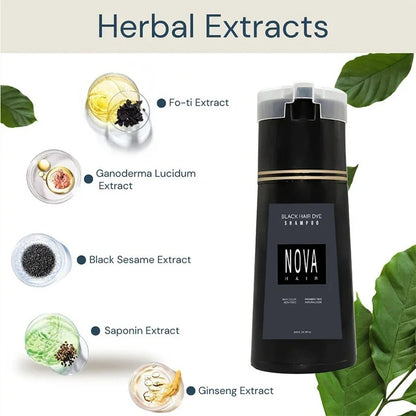Herbal Nova Hair Dye Shampoo 3 in 1