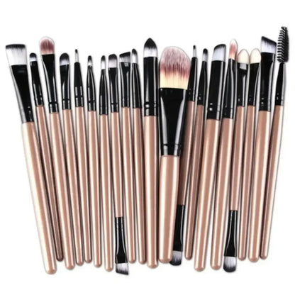 20-Piece Professional Eye Makeup Brush Set – Eyeshadow, Blending & Eyeliner Brushes with Soft Bristles